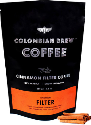 

Colombian Brew Cinnamon Filter Coffee, 100% Arabica -250g Filter Coffee 250 g(Cinnamon Flavoured)
