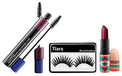 

tiara Eyelashes , Hauty & Naughty mascara , Lipstick(Set of 3)