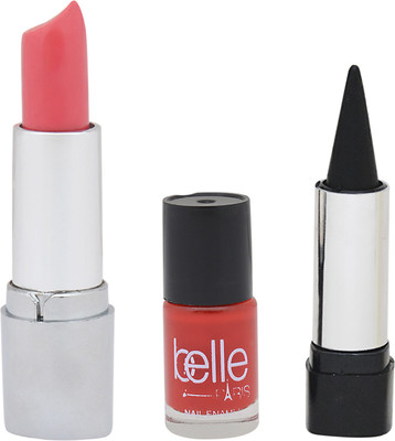 

Belle SET OF 1 KAJAL + 1 NAIL PAINT + 1 LIPSTICK(Set of 1)