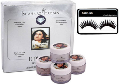 

DAZZLING Eyeleshes & shahnaz husain dimond facial kit(Set of 2)