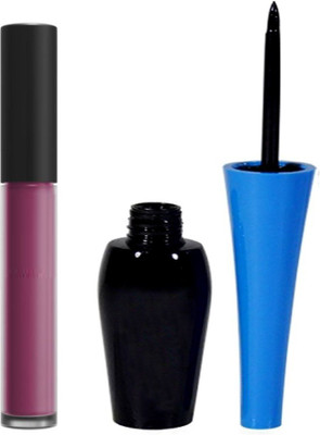 

Vedy Matte Purple Lipstick (purple) With Eyeliner(Set of 2)
