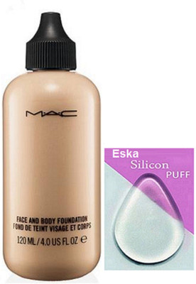 

eska Silicon Puff, Face And Body Foundation,(Set of 2)