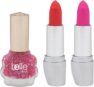 

Belle SET OF TWO PREMIUM LIPSTICK + 1 NAIL PAINT(Set of 1)