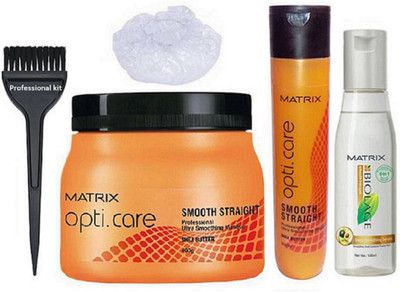 

professional kit Of Hair brush & Mtrix Opti Care Hair Spa,Shampoo,Biolage Hair Serum With Shower Cap(Pack Of 5)(Set of 5)