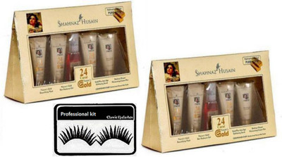 

professional kit Eyelashes , Gold Facial Kit( Pack Of 2)(Set of 3)