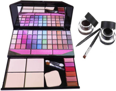 Aaxyone 2EyeLiner Black Brown and TYA Fashion Makeup Kit 590(Set of 3)