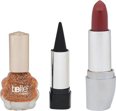 

Belle SET OF 1 PREMIUM LIPSTICK + 1 KAJAL + 1 NAIL PAINT(Set of 1)