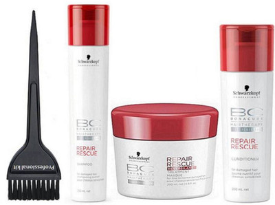

professional kit Hair Brush , Shampoo , Masque , Conditioner(Set of 4)