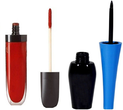 

Vedy Liquid Lip Color,Flirty Naughty Girls (red) With Eyeliner(Set of 2)