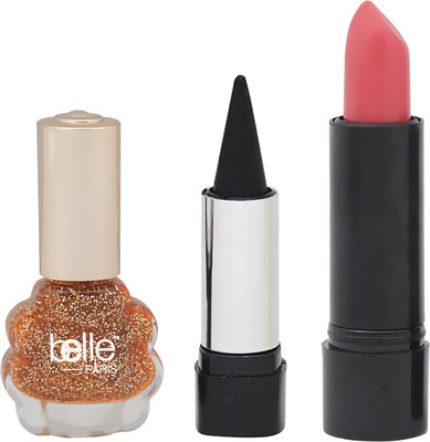 

Belle SET OF 1 KAJAL + 1 NAIL PAINT + 1 LIPSTICK(Set of 1)