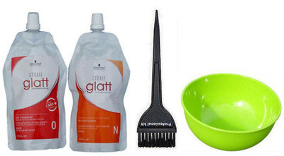 

professional kit Hair Brush , Schwarzkopf Strait Glatt & Bowl(Set of 4)