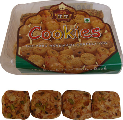 

TT T T HANDMADE BADAM PISTA COOKIES ( PACK OF 2)(400 g, Pack of 2)