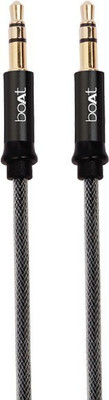 boAt AUX500 1.5 m AUX Cable(Compatible with Premium Stereo Devices, Black, One...