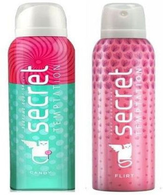 

Secret Temptation Candy , Flirt Deodorant Spray - For Women(300 ml, Pack of 2)