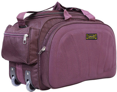 

alfisha (Expandable) Lightweight Waterproof Luggage Travel Duffel Bag with Roller wheels (Sada Purple)15 Travel Duffel Bag(Purple)