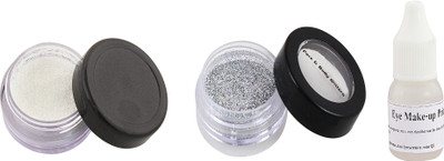 

Ear Lobe & Accessories Eye Shadow Silver 5015 +Shimmer Silver 5235 With Glue 10 g(Silver)