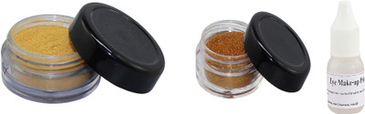 

Ear Lobe & Accessories Eye Shadow Golden Gold Brick 42 +Shimmer Goden 5010 With Glue 10 g(Golden)
