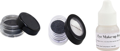 

Ear Lobe & Accessories Eye Sahdow Black 4952 +Shimmer Black 5234 With Glue 10 g(Black)