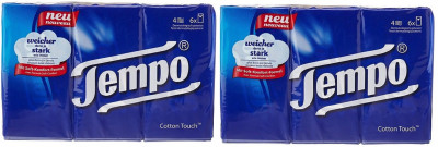 

TEMPO Taschentuecher Facial Tissues 6pc. x 10 Tissues (PACK OF-2)(Pack of 120)