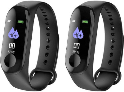 

Kotecha Premium Quality Pack of 2 M3 Fitness Band Fitness Band(Black, Pack of 02)