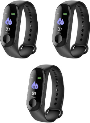 

Kotecha Premium Quality Pack of 3 M3 Fitness Band Fitness Band(Black, Pack of 03)