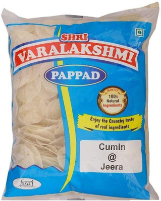 

varalakshmi Cumin Flavoured Sabudana Pappad 500 Grams Masala Papad 500 g