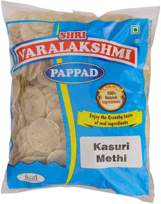 

varalakshmi Kasuri Methi Flavoured Sabudana Pappad 500 Grams Masala Papad 500 g