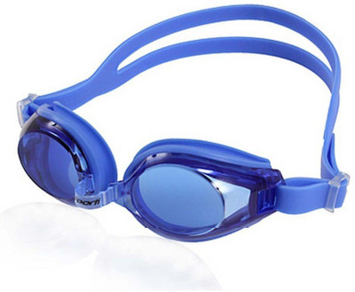 

HAWKISH blue swimming goggle with eyer plag & cover Swimming Goggles(Blue)
