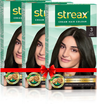 

Streax Cream Hair Colour Pack of 3 Hair Color(3)