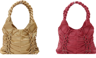 

Mystyle Retail Shoulder Bag(Gold, Maroon)