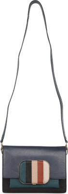 

Da Milano Shoulder Bag(Black, Blue)