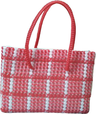 

Rosy Hand-held Bag(Red, White)
