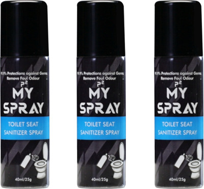 

My Spray Toilet Seat Sanitizer Spray (40ml, Exotic Fragrance) - Pack of 3 …(40 ml, Bottle, Pack of 3)