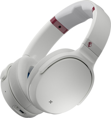 Skullcandy Venue Active Noise Cancellation Bluetooth Headset  (Crimson White, Wireless over the head)