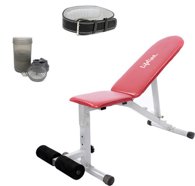 

Lifeline Adjustable Bench 311 Bonus With Protein Shaker Bottle and Weight Lifting Belt Home Gym Combo(100 - 120 kg)