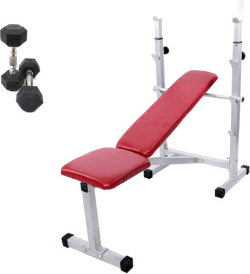 

Lifeline Multi Bench 307 Bonus With Hexa Dumbbell 5kg set Home Gym Combo(100 - 120 kg)