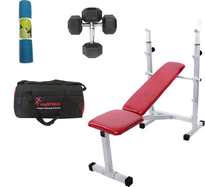 

Lifeline Multi Bench 307 Bonus With Dumbbell 7.5kg Set, Gym Bag and Yoga Mat Home Gym Combo(100 - 120 kg)