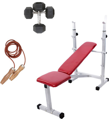 

Lifeline Multi 307 With Dumbbell 7.5kg Set and Skipping Rope 952 Home Gym Combo(100 - 120 kg)