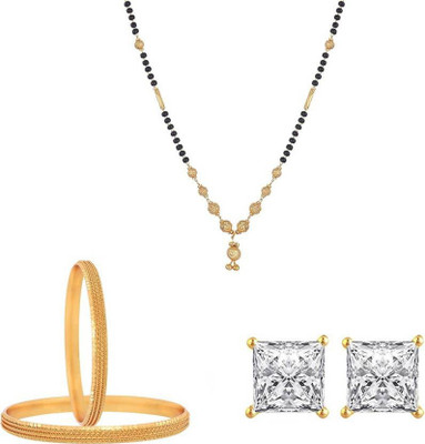 Chrishan Alloy Gold-plated Multicolor Jewellery Set(Pack of 1)