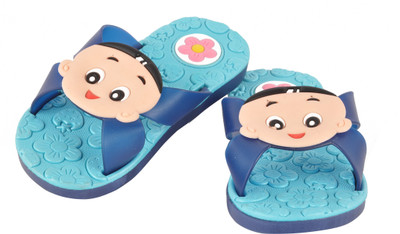 

Yellow Bee Boys Slip On Slipper Flip Flop(Blue