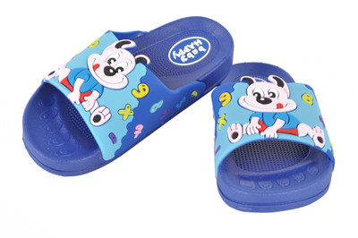 

Yellow Bee Boys Slip On Slipper Flip Flop(Blue, Dark blue