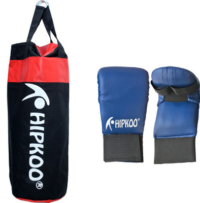 

Hipkoo Boxing Combo (Punching Bag Unfilled 2.5ft & Out Hand Gloves) Boxing Kit