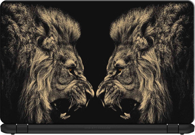 

doodad Twin Lions Removable Vinyl Skin Laptop Decal 15.6