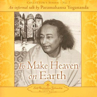 

to make heaven on earth Audio CD Standard Edition(English - paramahansa yogananda)