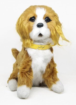 

Stylo Active And Cute Plush Musical Barking Gold Colored Dog Doll(Gold, White, Multicolor)