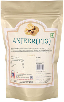 

K Kotharis Anjeer (Afghanistan Produce) | 200g | Premium Quality Dry Fruits by Kanji Manji Kothari & Co â Since 1850 | Figs(200 g, Pouch)