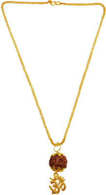 Women Gold-plated Wood, Metal Pendant 