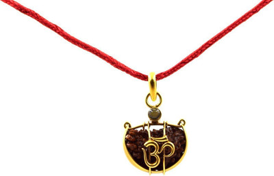 MITHILA Ek Mukhi Lance 12 jotirling Rudraksha Wood Pendant
