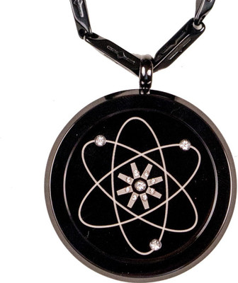 Aarogyam Energy Jewellery MNT Black IPG MST Quantum Scalar Black Silver Stainless Steel Pendant