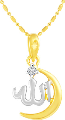 Sukai Jewels Gold-plated Cubic Zirconia Alloy, Brass Pendant